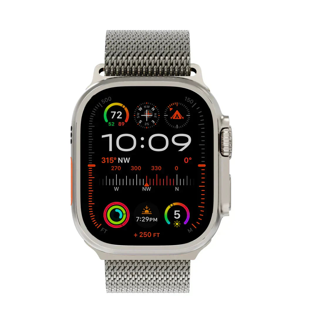Strong Metal Loop Strap For Apple Watch With Secure Buckle
