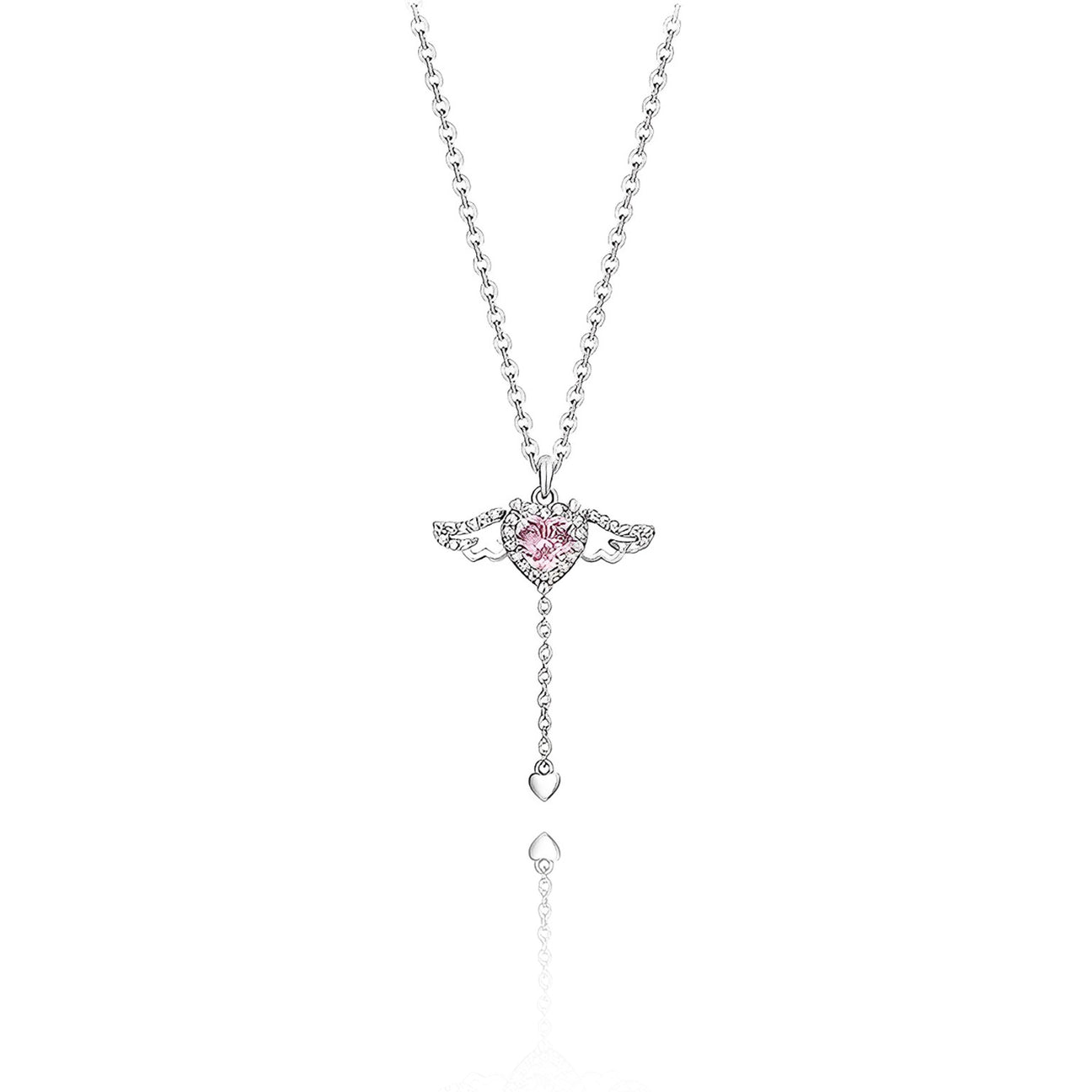 Delicate Wing Heart Necklace