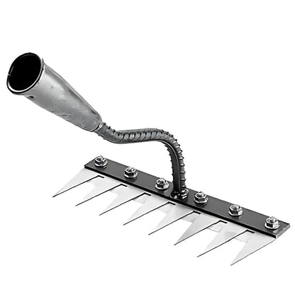 Garden Rake With Strong Metal Tines And Comfort Grip