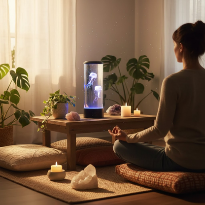 Soothing LED Jellyfish Table Lamp