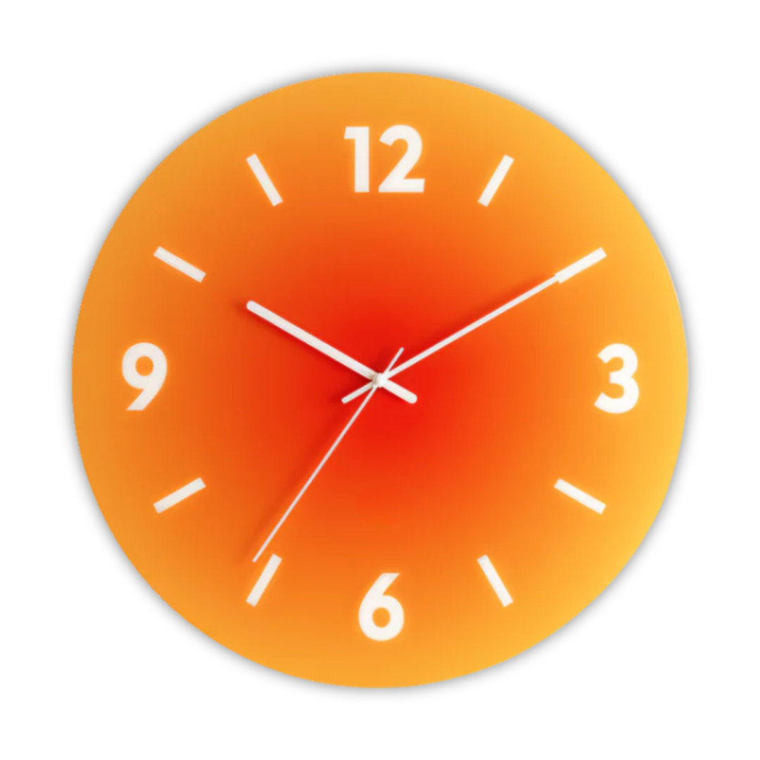 Silent Modern Glass Wall Clock