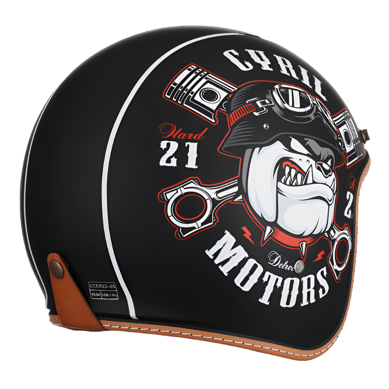Lightweight Open Face Motorcycle Helmet with Strong ABS Shell