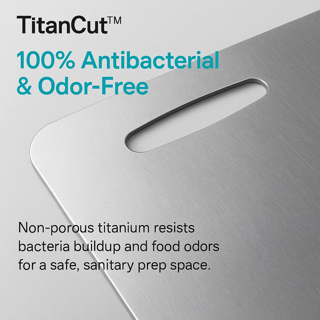 Hygienic Titanium Kitchen Cutting Board, Easy Clean