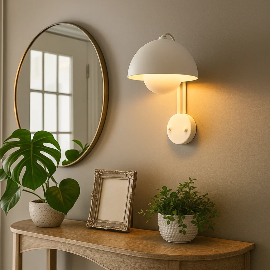 Elegant LED Wall Light – Floral Pattern & Soft Glow