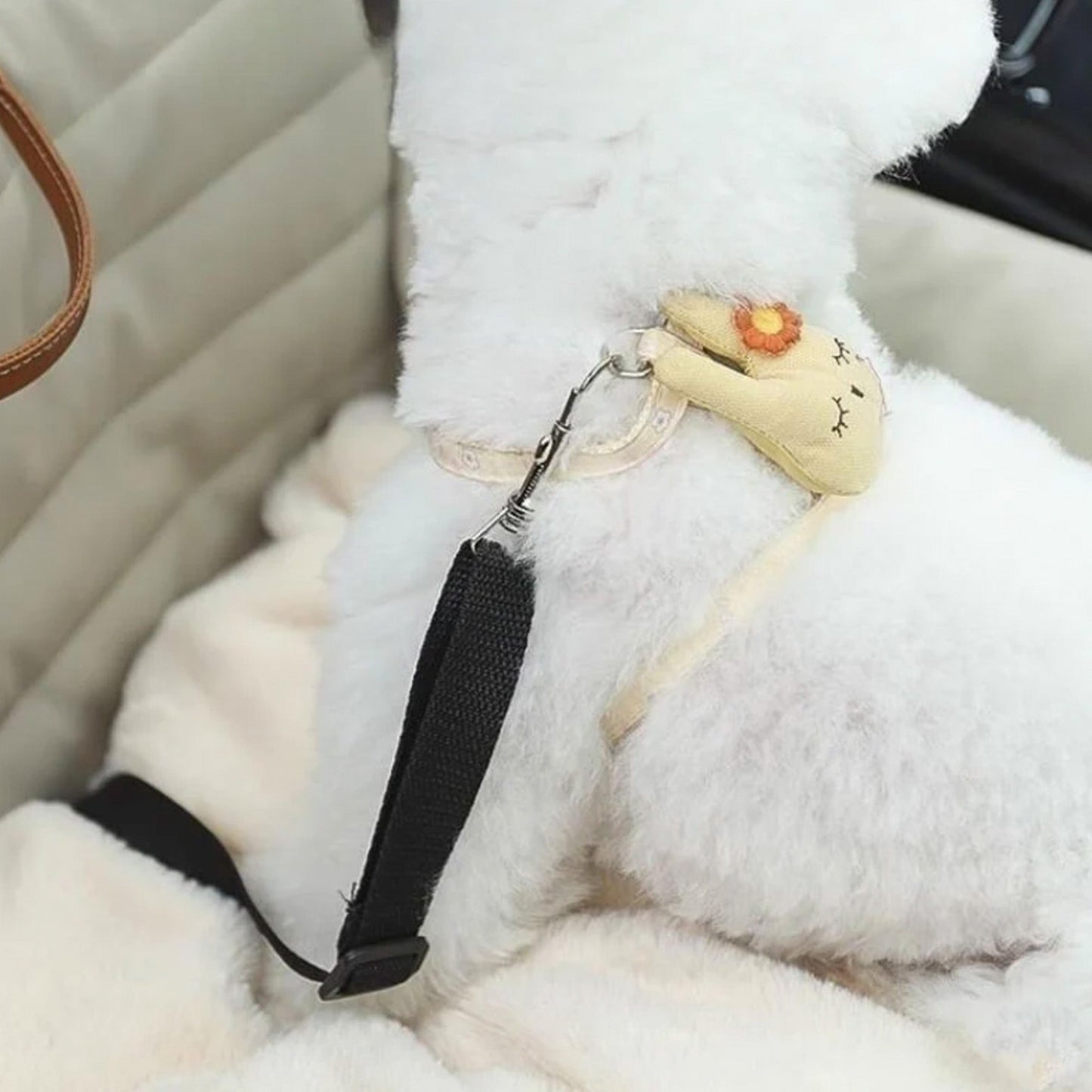 Durable Pet Car Seat Cover - Waterproof & Cozy