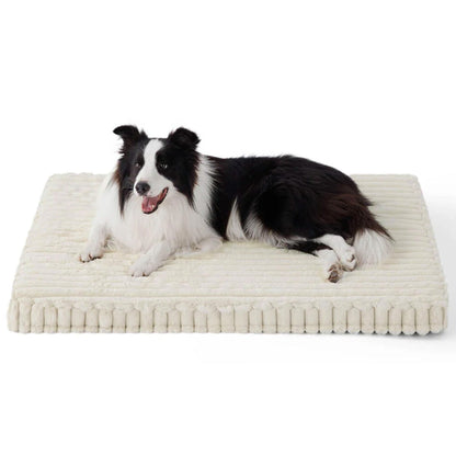 Plush Fake Fur Pet Mattress Comfortable Cozy Support Bed