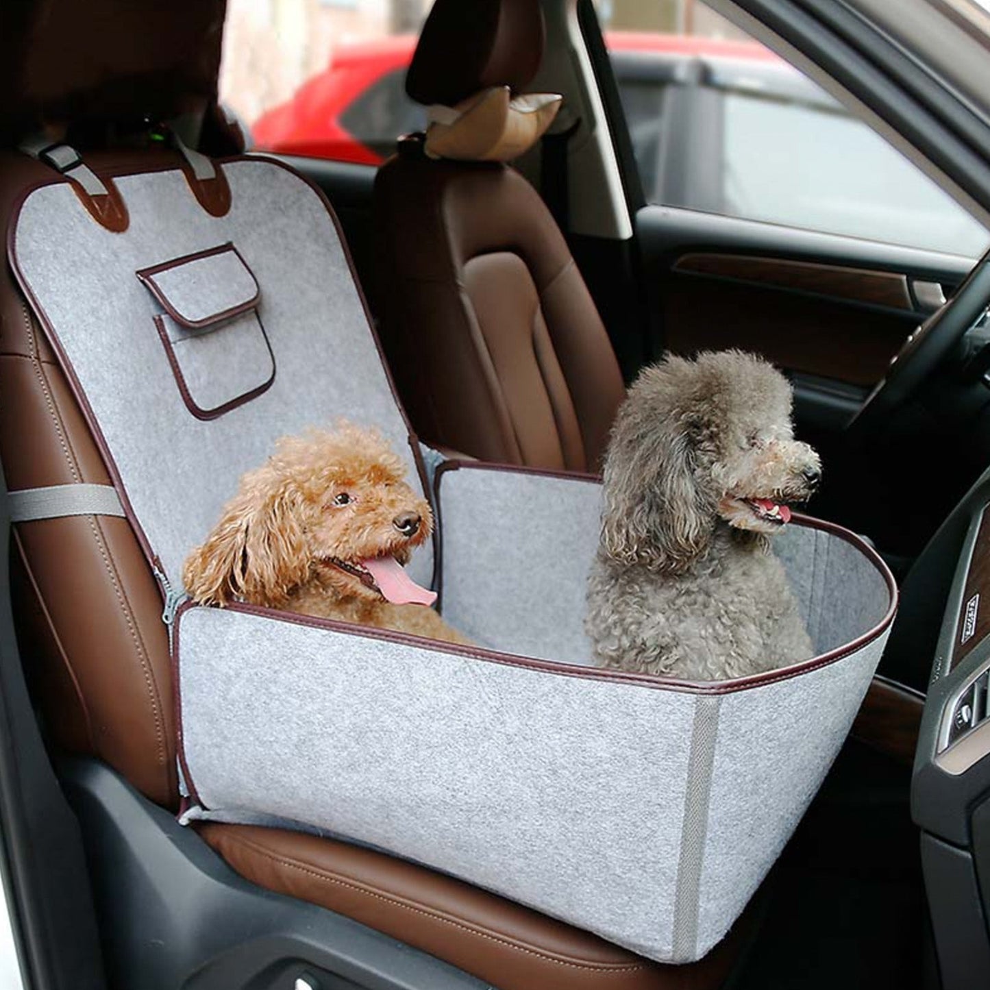 Pet Felt Car Dog Seat - Safe, Cozy, and Long Lasting