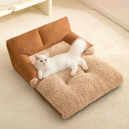 Comfy Pet Couch Bed Soft Orthopedic Washable