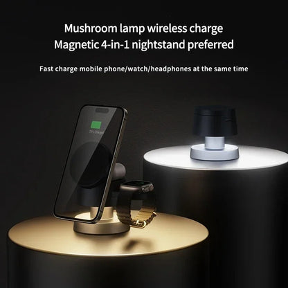 Flexible 4-in-1 Wireless Charging Night Lamp