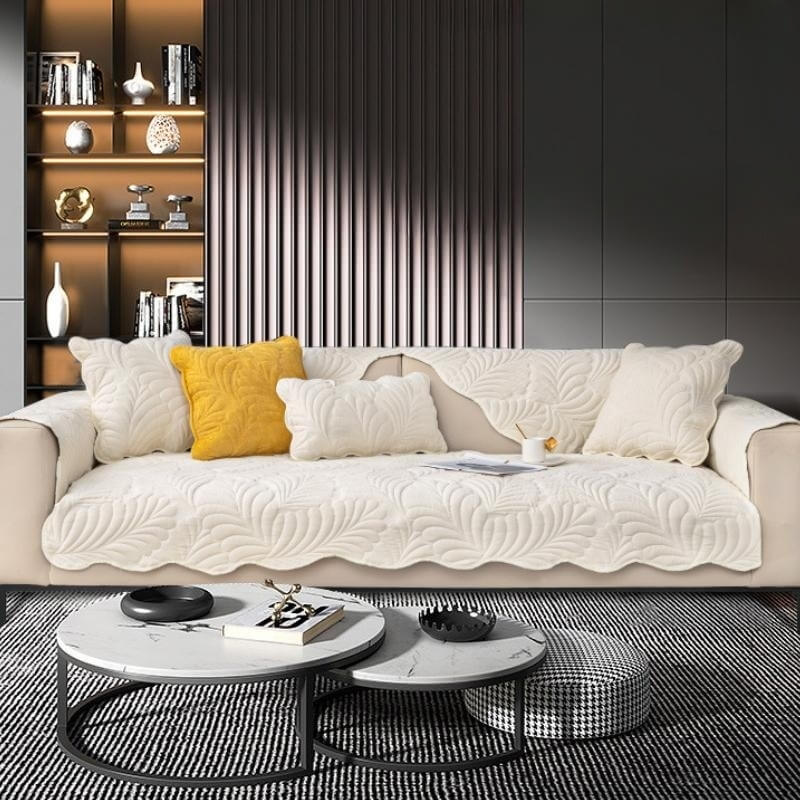 Soft Fabric Sofa Protector Anti Scratch Slip Resistant Cover