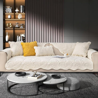 Soft Fabric Sofa Protector Anti Scratch Slip Resistant Cover