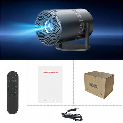 Compact 720p HD Portable Home Projector with Wi-Fi and Bluetooth - Lusomart