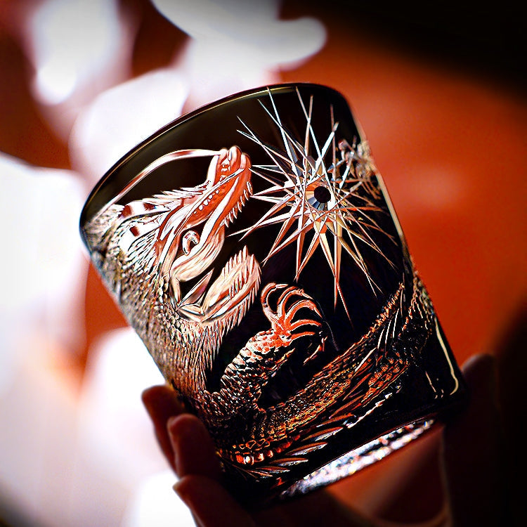 Luxury Handmade Dragon Whisky Glass Gift Set