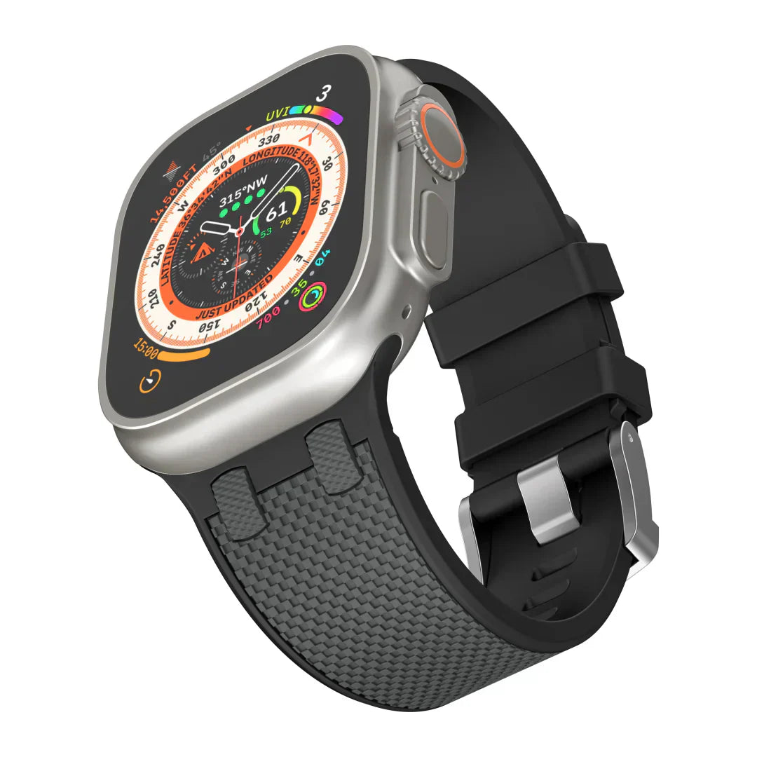 Stylish Dual Tone Apple Watch Silicone Strap