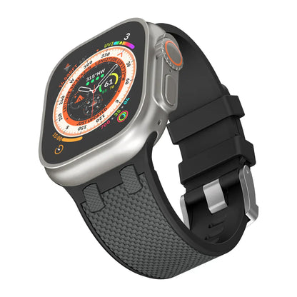 Stylish Dual Tone Apple Watch Silicone Strap