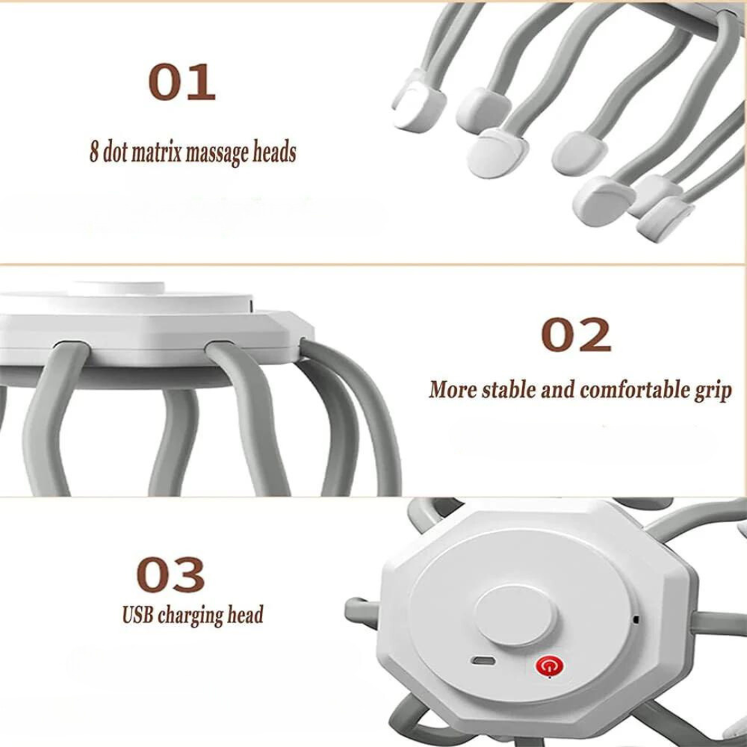 Compact Handheld Head Massager