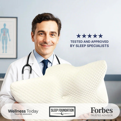 Contour Supportive Foam Neck Pillow for Back Pain Relief