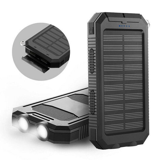 High Capacity Solar Waterproof Power Bank Charger - Lusomart