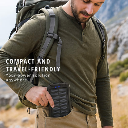 High Capacity Solar Waterproof Power Bank Charger