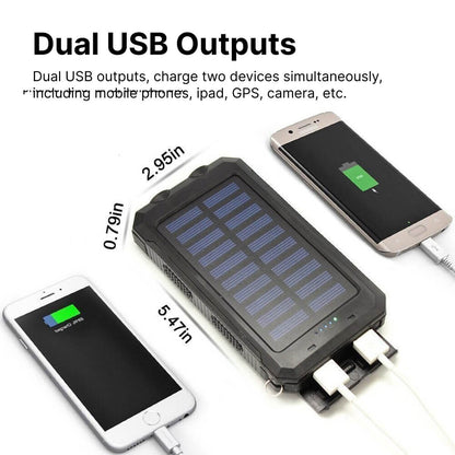 Portable Solar Charger 500000mAh Waterproof Power Bank