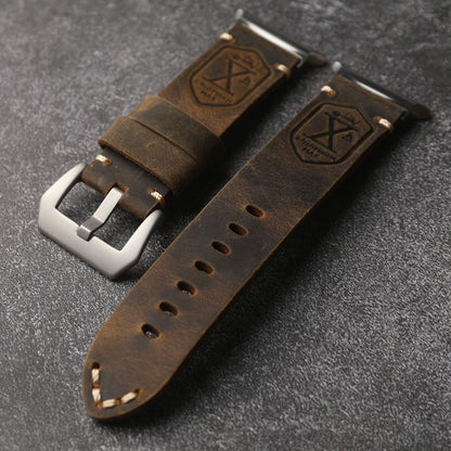 Classic Brown Leather Band for Samsung Watch Ultra