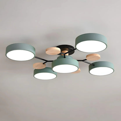 Circular Metal LED Pendant Light For Home