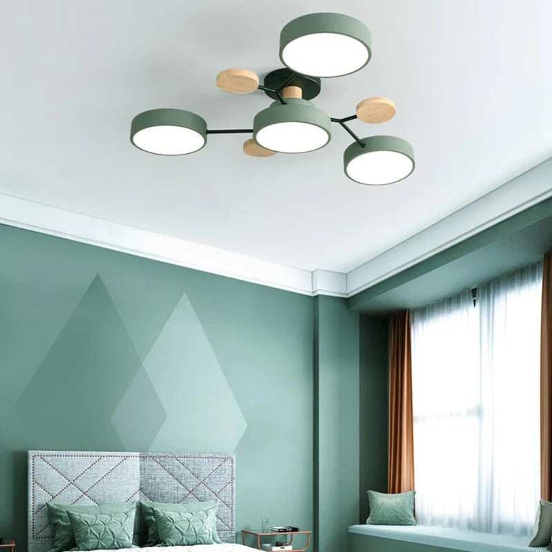 Circular Metal LED Pendant Light For Home