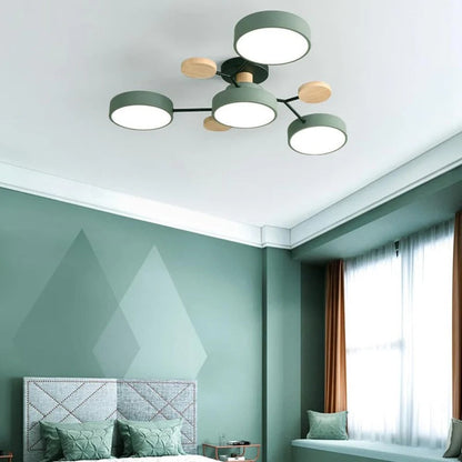Circular Metal LED Pendant Light For Home
