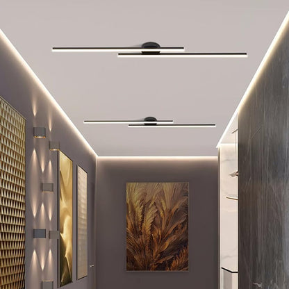 Sleek Metal LED Semi Flush Mount Ceiling Light