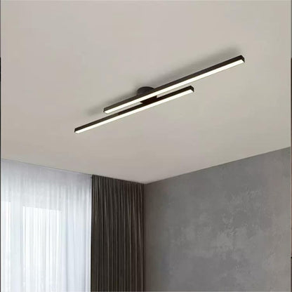 Sleek Metal LED Semi Flush Mount Ceiling Light