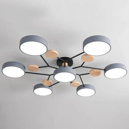 Circular Metal LED Pendant Light For Home