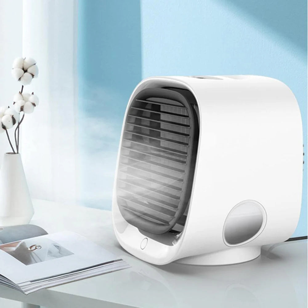 Portable Mini USB Air Cooler Humidifier Fan