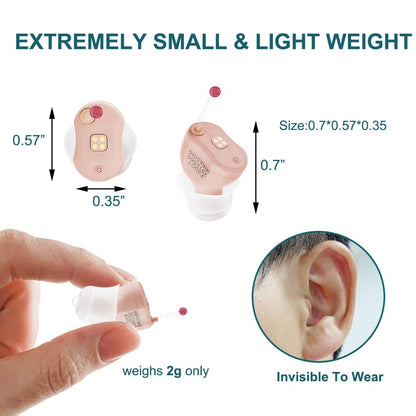 Compact Rechargeable 16 Channel Hearing Devices