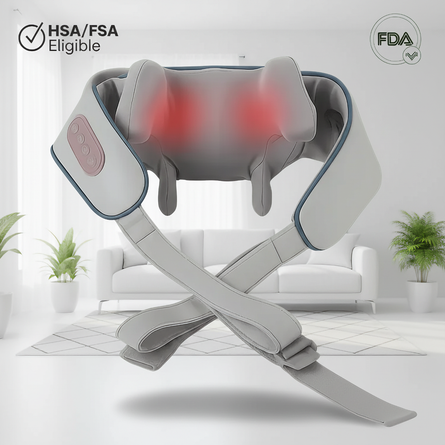 Relaxing Heat Knead Neck Massage Pillow