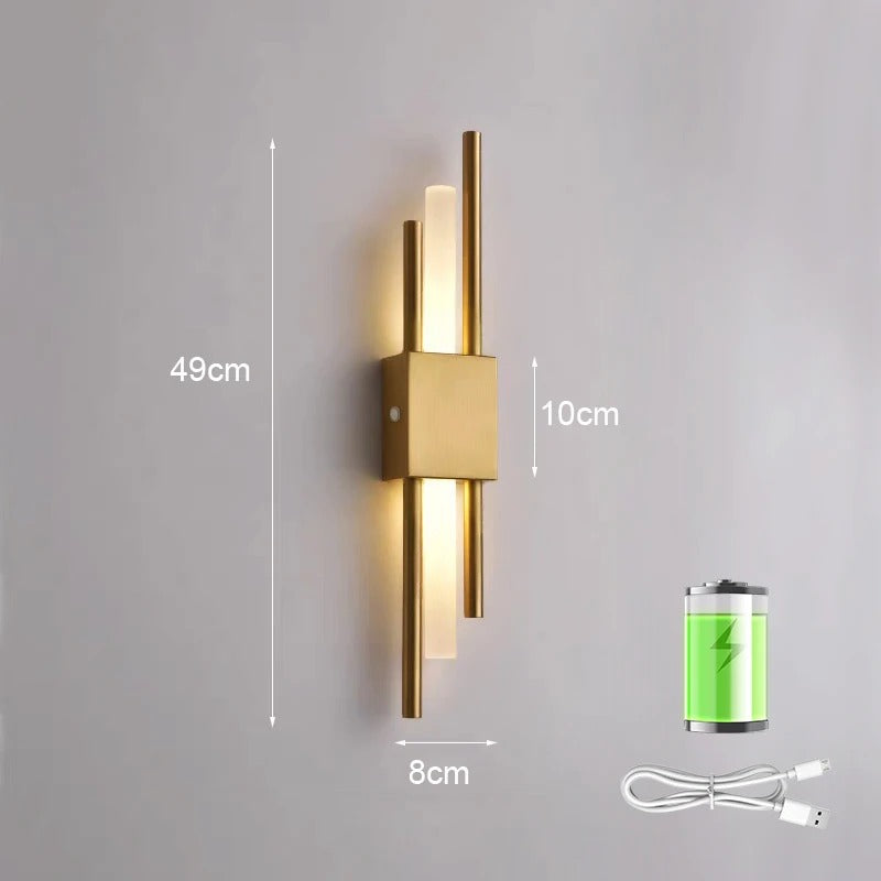 Bright Cordless LED Wall Light Sconce