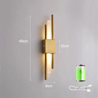 Bright Cordless LED Wall Light Sconce