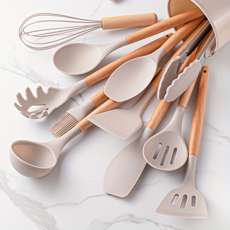 Premium 12-Piece Silicone Kitchen Utensil Set - Lusomart