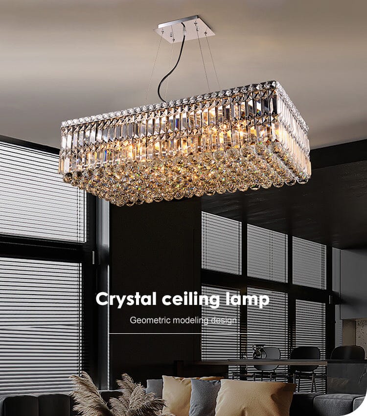 Green Crystal Pendant Chandelier