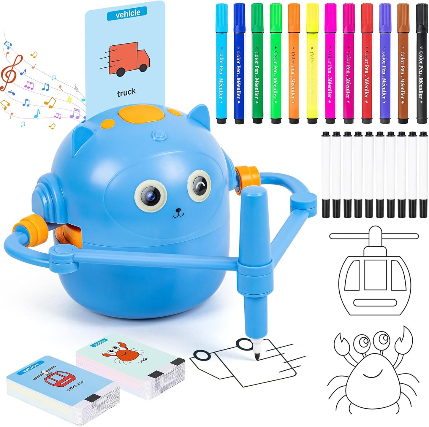 Fun Interactive Art Robot for Children - Lusomart
