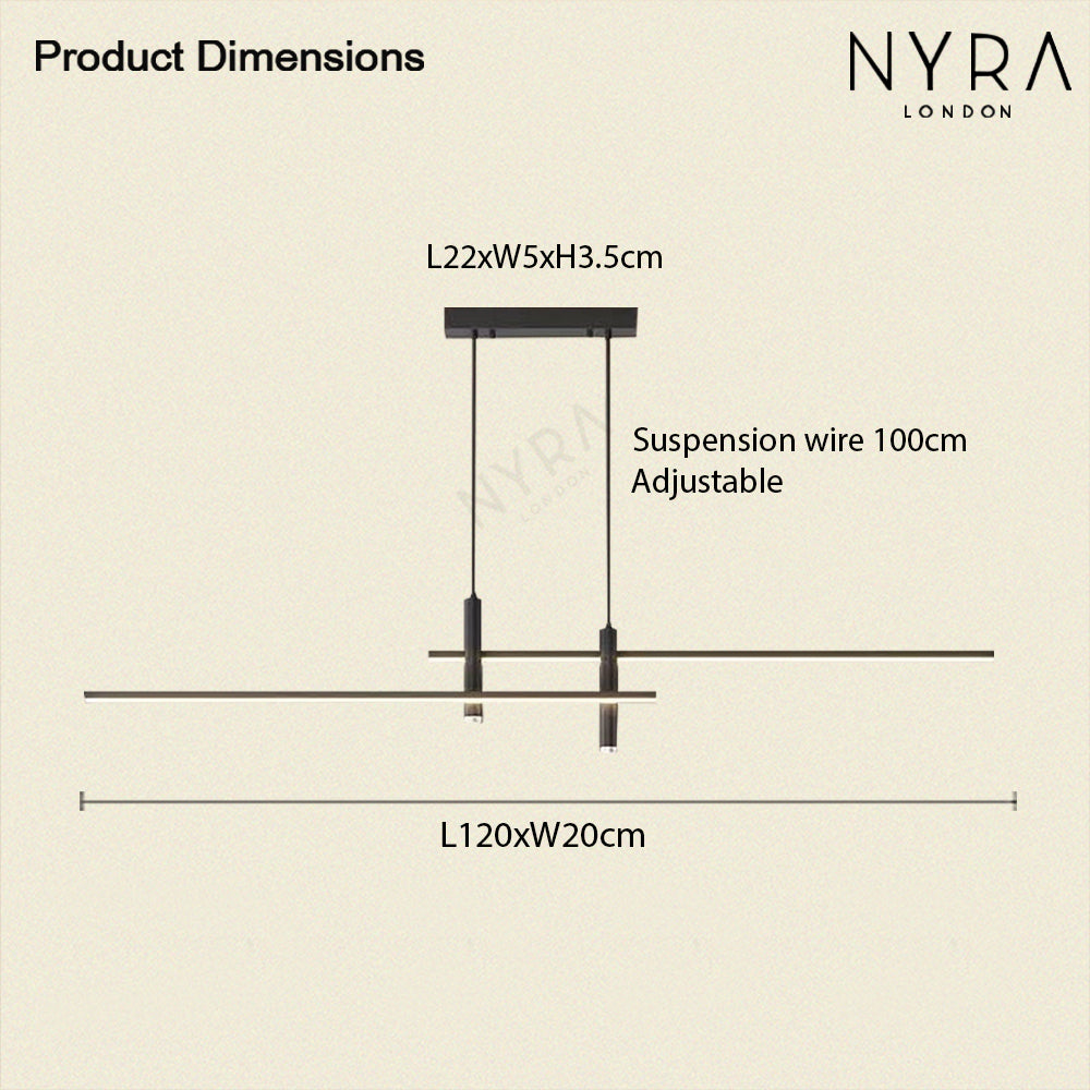 Dual Pendant Ceiling Light Fixture