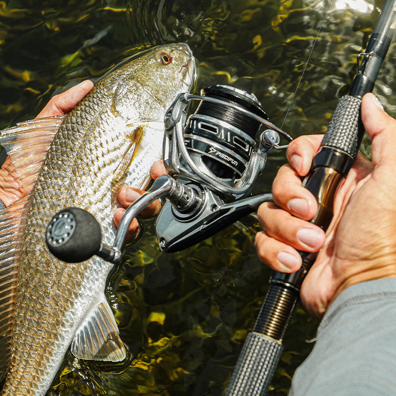 Durable Saltwater Spinning Fishing Reel with Aluminum Body