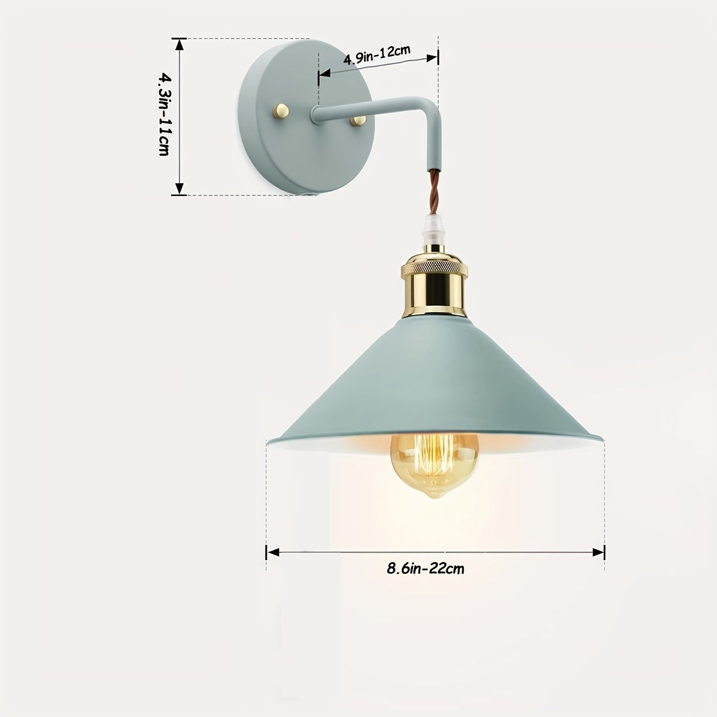 Rustic Bronze Wall Sconce | Vintage Metal Light Fixture