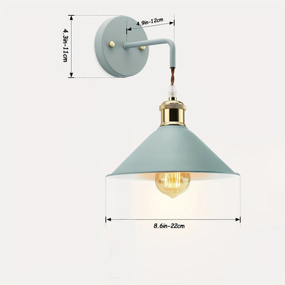 Rustic Bronze Wall Sconce | Vintage Metal Light Fixture