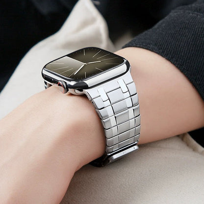 Clear Stainless Steel Apple Watch Magnetic Band
