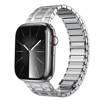 Clear Stainless Steel Apple Watch Magnetic Band