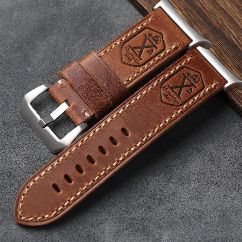 Classic Brown Leather Band for Samsung Watch Ultra