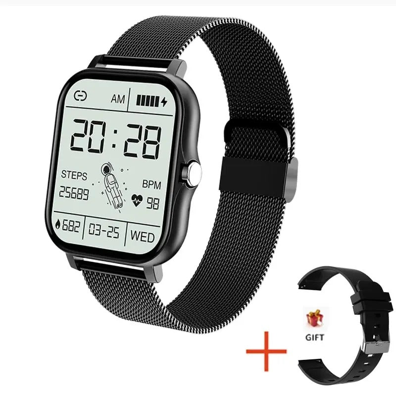 Smart Touch Screen Watch with Bluetooth Connectivity
