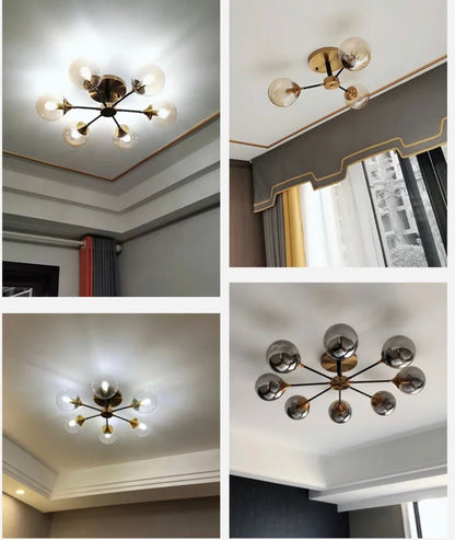 Green Glass Pendant Light Fixture