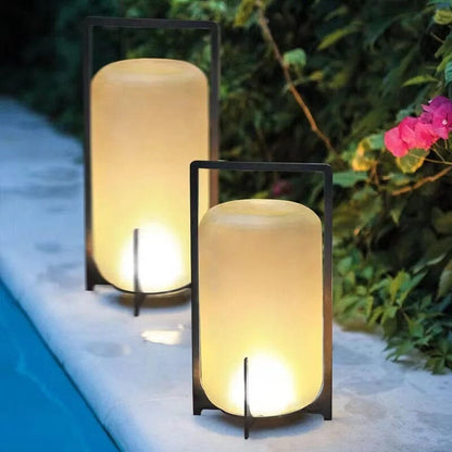 Outdoor Patio Lights Waterproof Steel And Glass