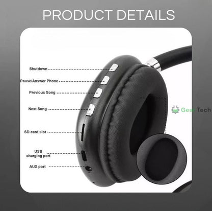 Premium Wireless Headphones, Long Lasting Noise Canceling